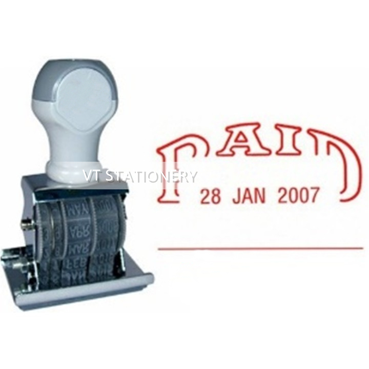 Perfect Date Stamp PAID VT Stationery Puchong